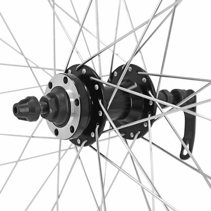 Roue PCP VTT disque blocage 26" arrière noir double paroi moyeu disque