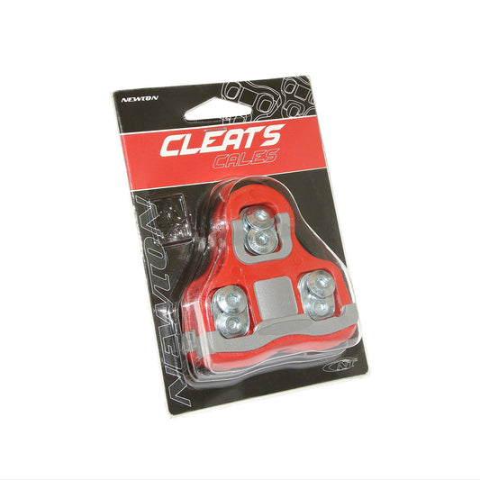 Newton pedal cleat Look Keo type red dual-material 6° angle (pair)