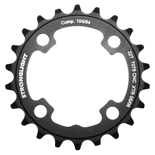 Plateau VTT 4 bras Stronglight D64 triple int22 noir alu