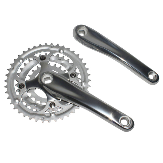 PCP MTB crankset, aluminum, silver, 170, 42x32x22