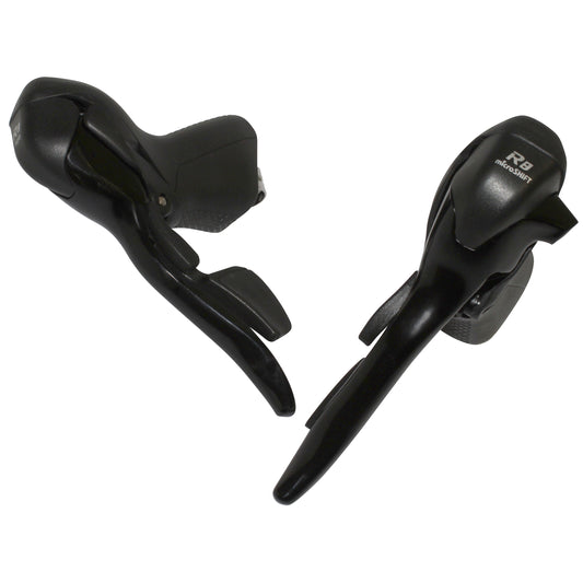 Microshift 8-speed triple road brake/shift levers - black