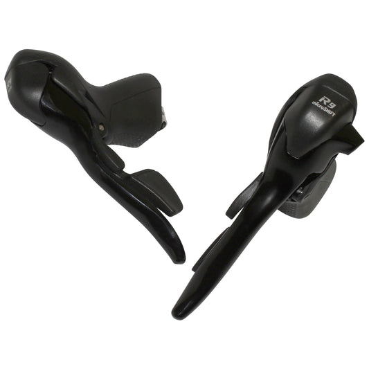Microshift 9-speed triple road levers black