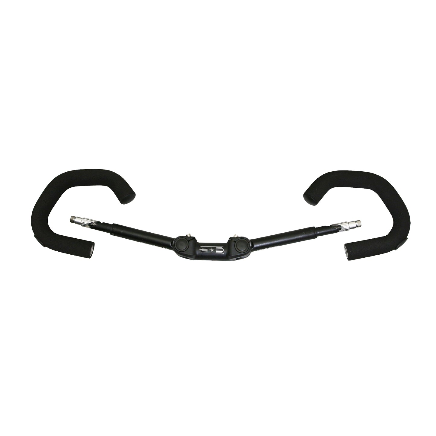 Ergotec adjustable-foldable City-trekking handlebar, black aluminum, 31.8mm diameter, 600mm length