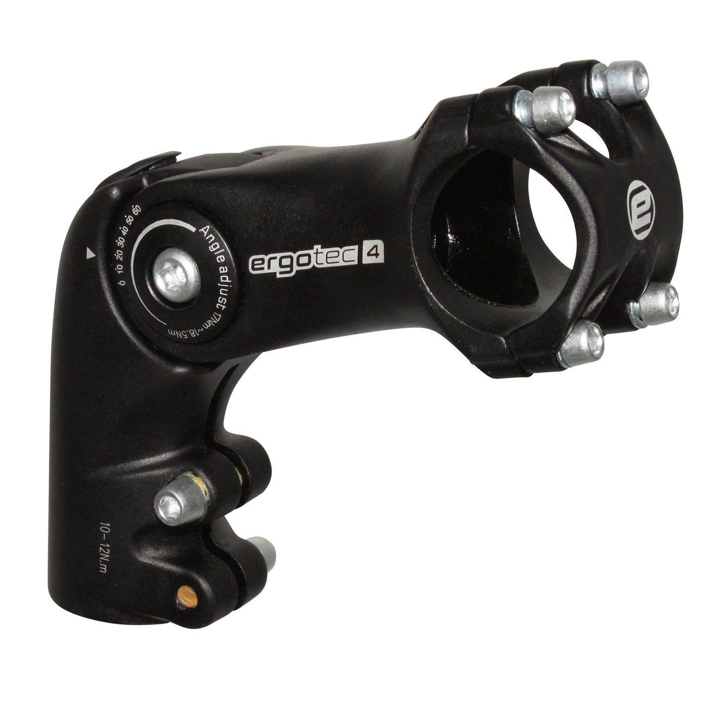 Potence VTT urbain Ergotec Octopus réglable noir 25,4 L90