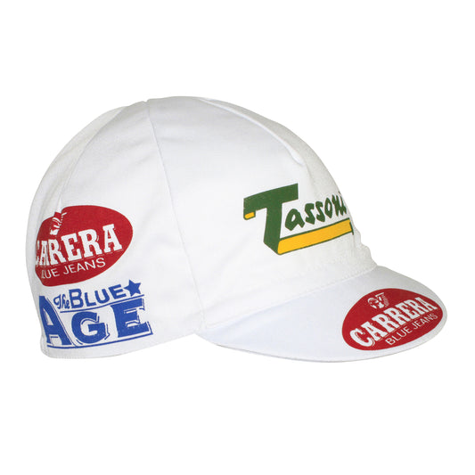 Gist White Carrera Vintage Team Cycling Cap