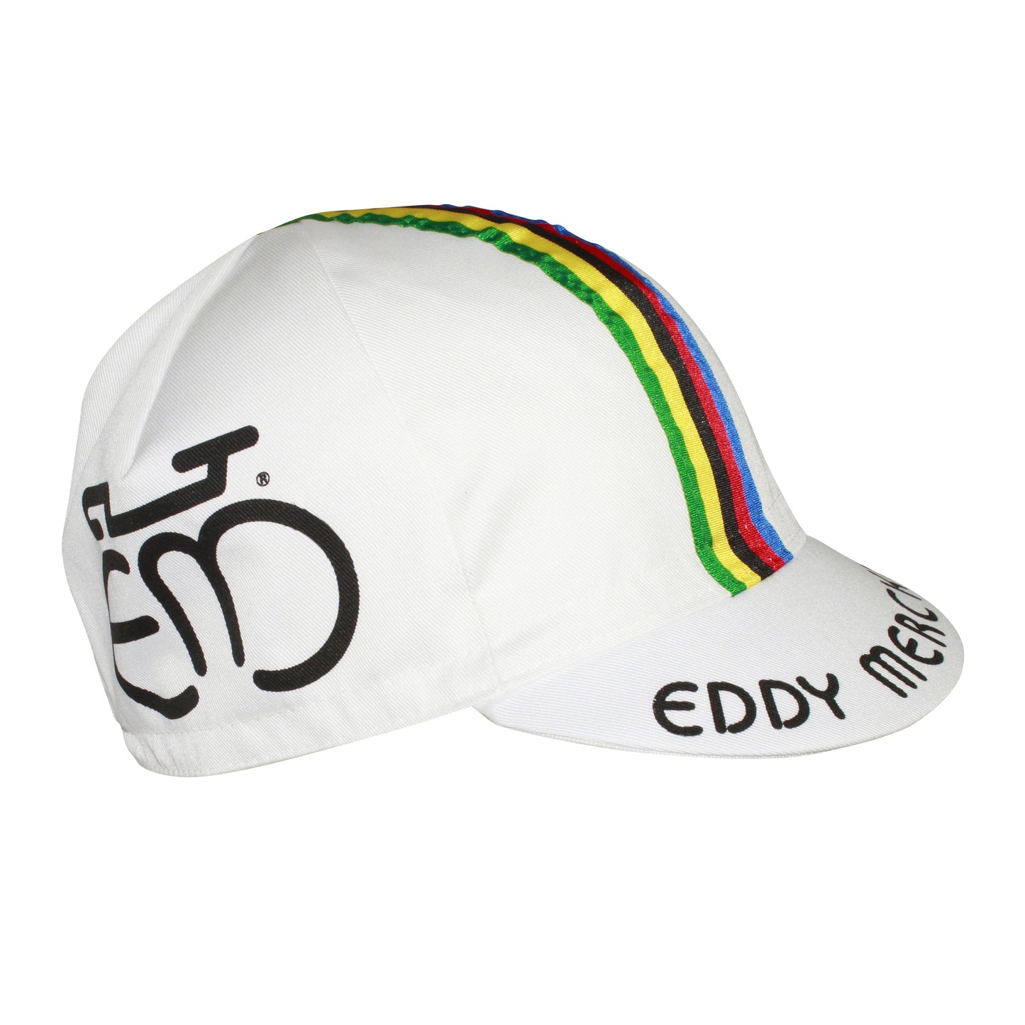 Casquette vélo équipe vintage merckx champion du monde blanc Gist