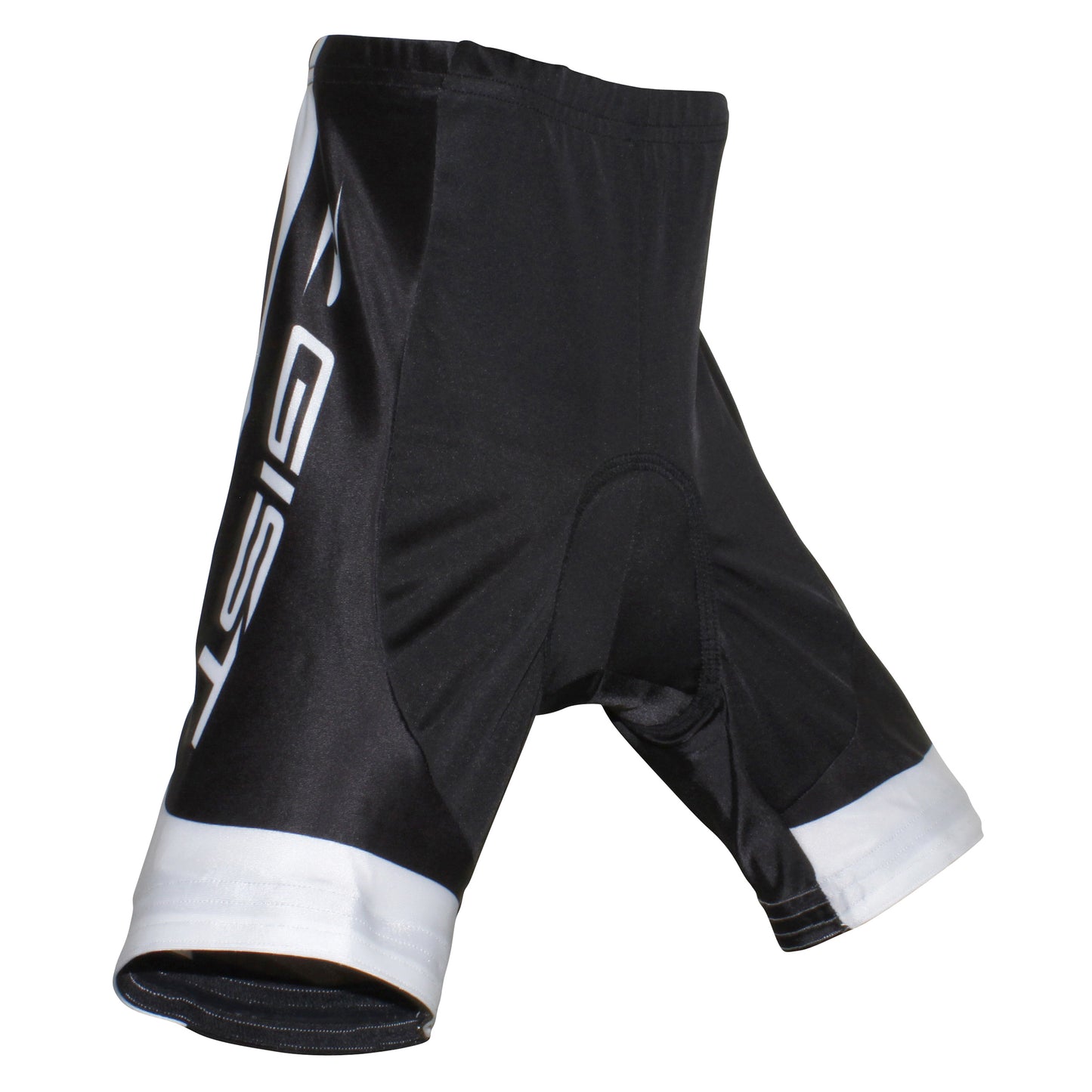 Gist Kids/Junior Coolmax Pad Strapless Short Bib Shorts Black/White (8113)