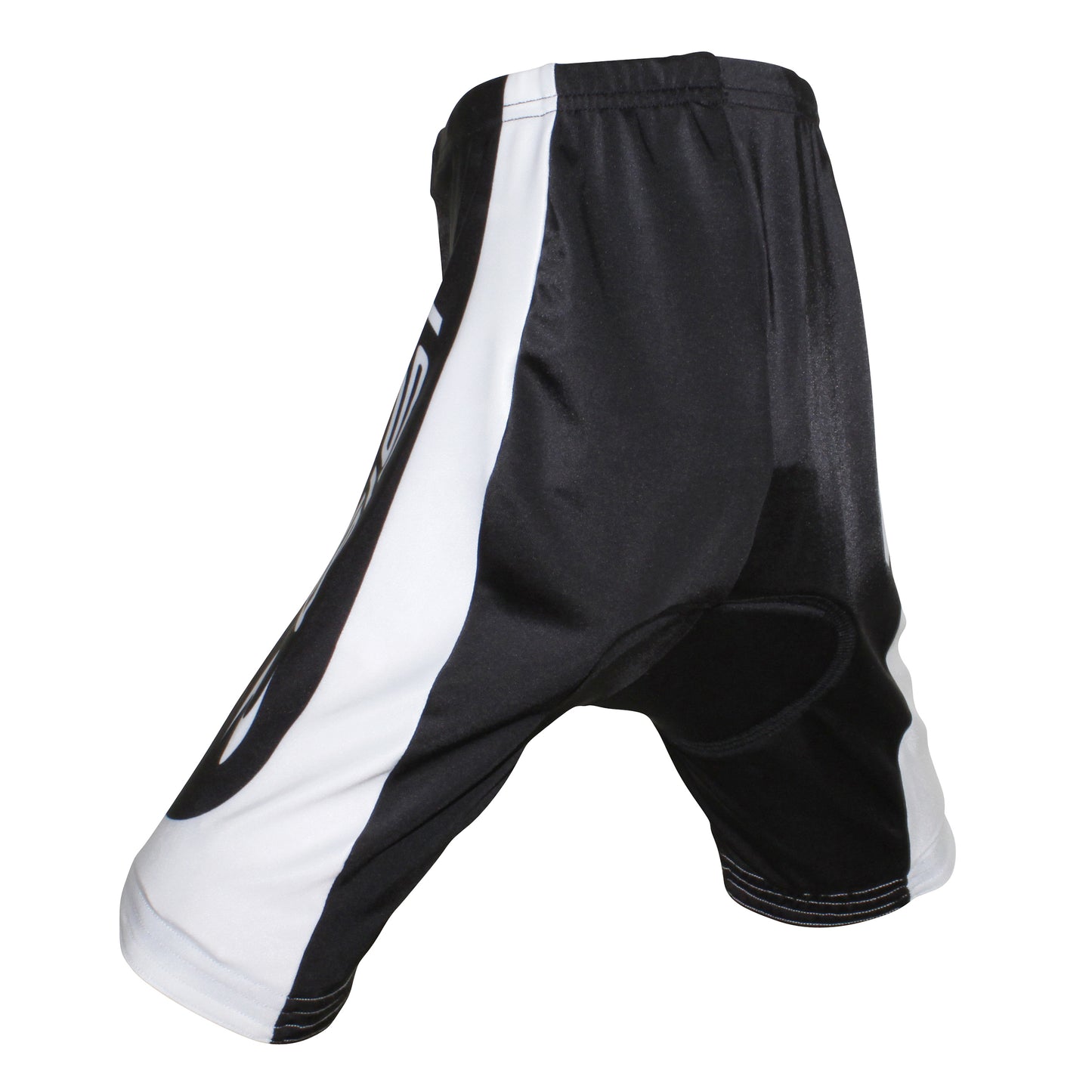 Gist Kids/Junior Coolmax Pad Strapless Short Bib Shorts Black/White (8113)