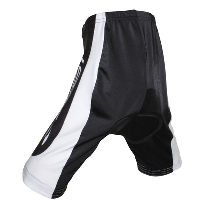 Gist Kids/Junior Coolmax Pad Strapless Short Bib Shorts Black/White (8113)