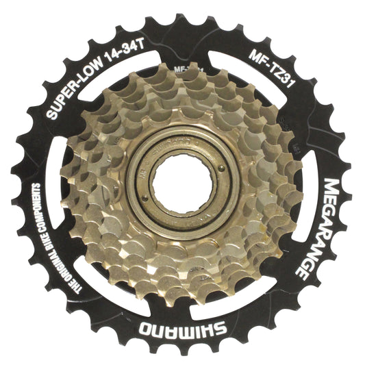 Freewheel 7V Shimano TZ-500 14-34 Megarange bronze-black