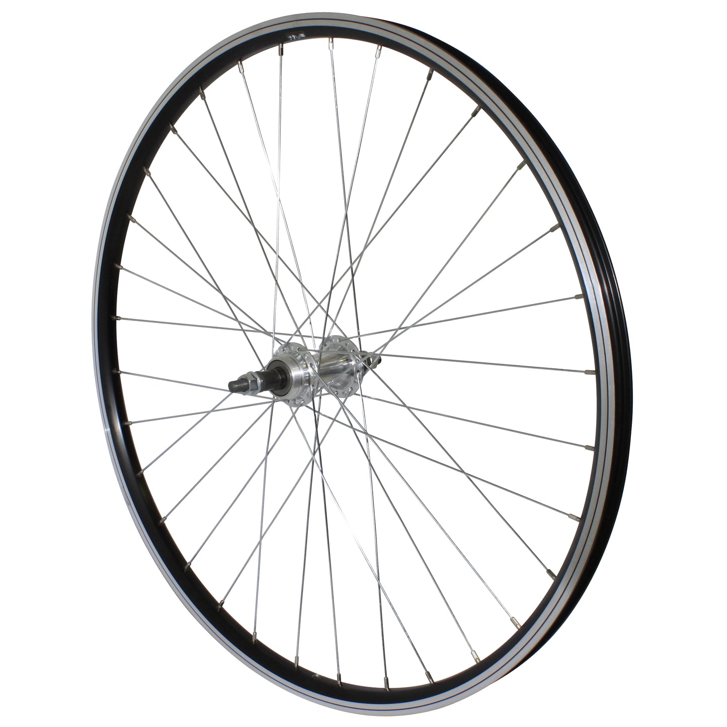 PCP mountain bike wheel, 26" rim brake, black aluminum, double wall, aluminum hub