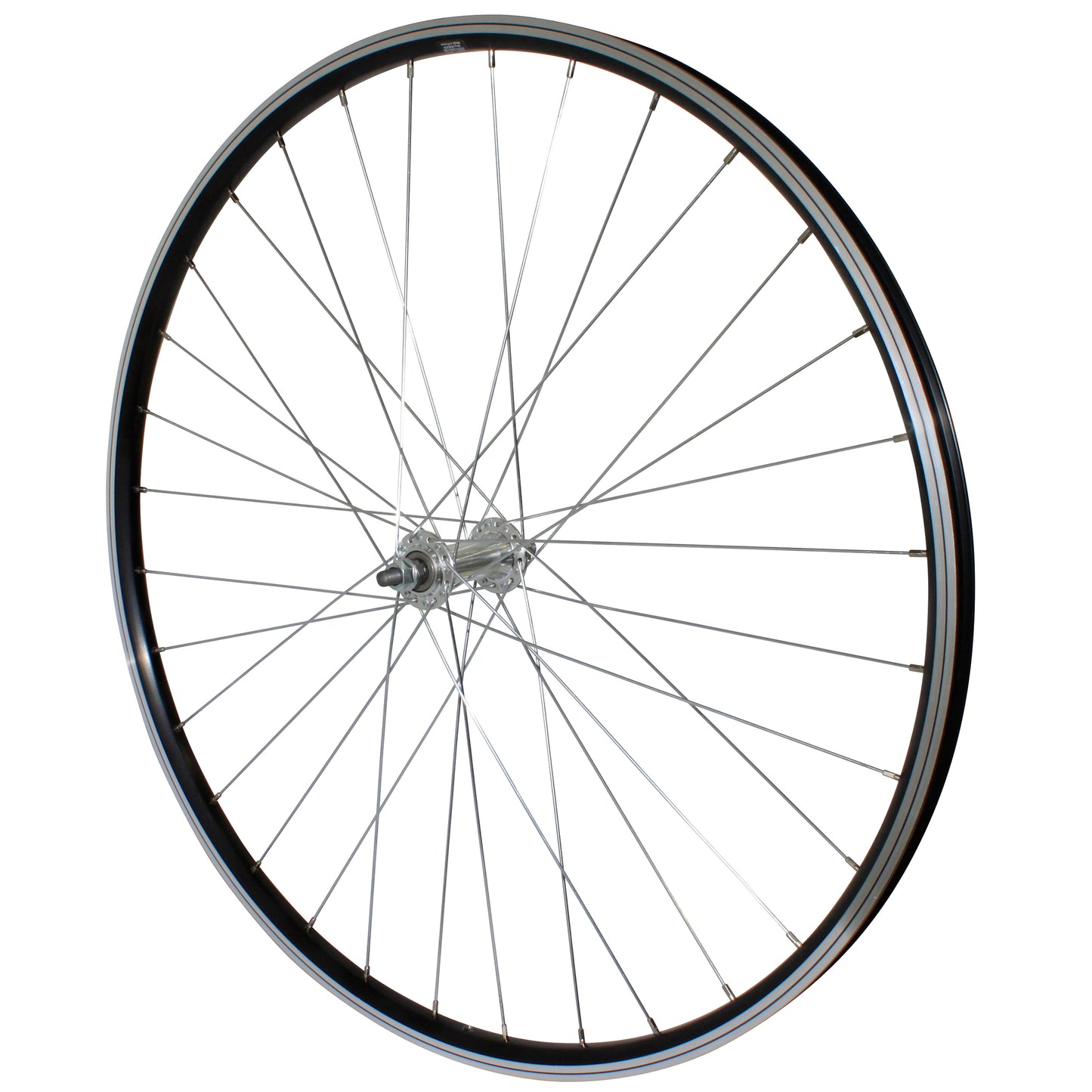 Roue PCP VTC patin 700x35 PCP avant alu noir double paroi moyeu alu
