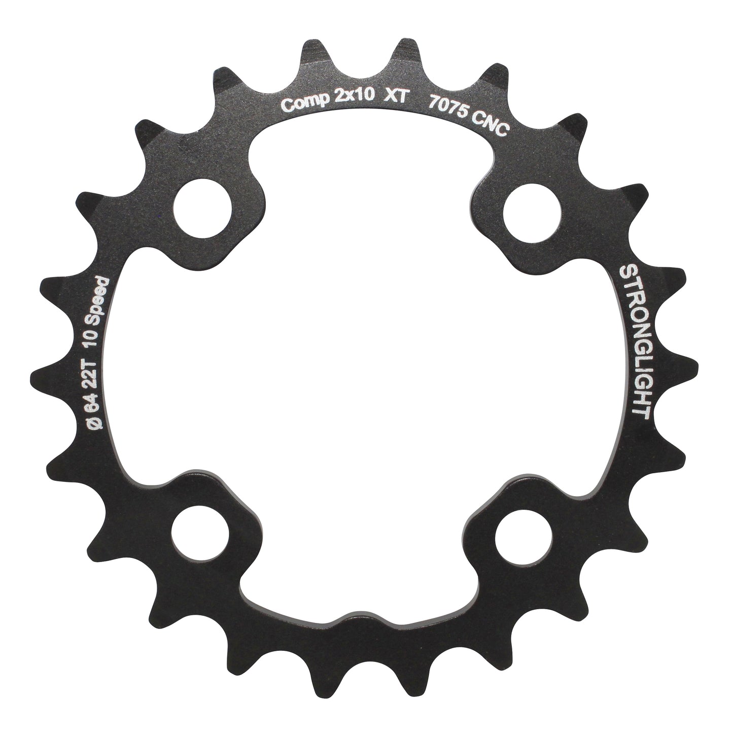 Plateau VTT 4 bras Stronglight D64 pour Shimano XT M785 int22
