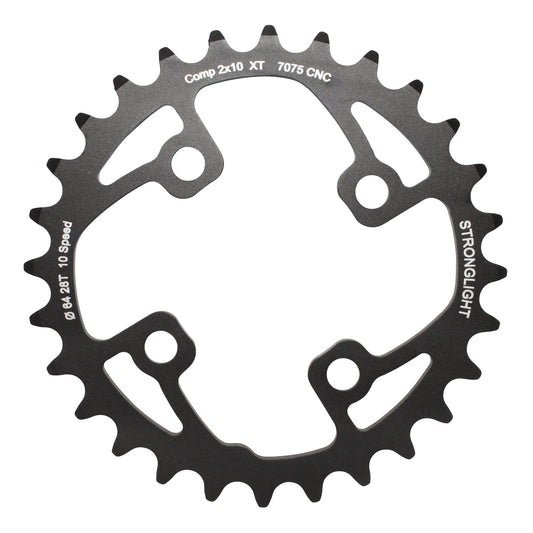 Plateau VTT 4 bras Stronglight D64 pour Shimano XT M785 int28