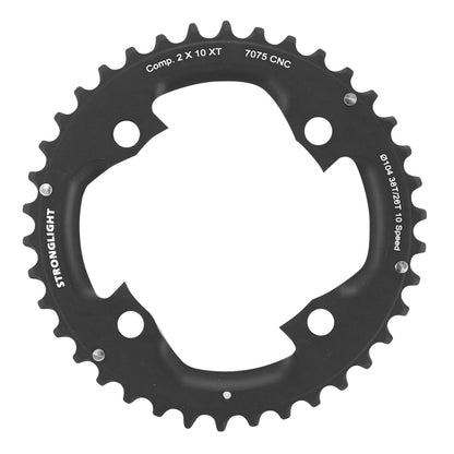 Plateau VTT 4 bras Stronglight D104 pour Shimano XT M785 38D ext