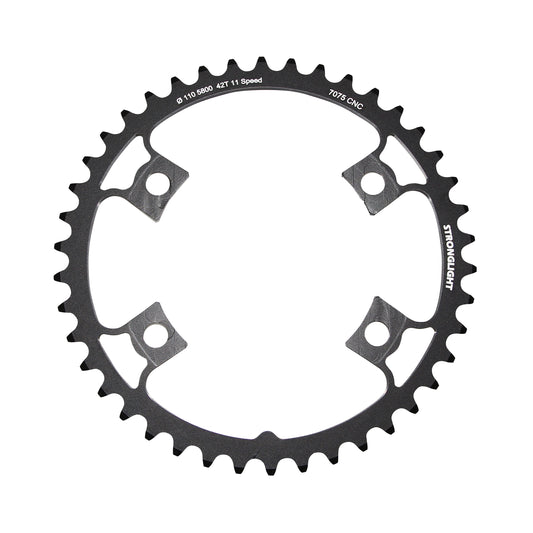 Plateau route Stronglight 4 bras D110 pour Shimano 105 5800 42D int