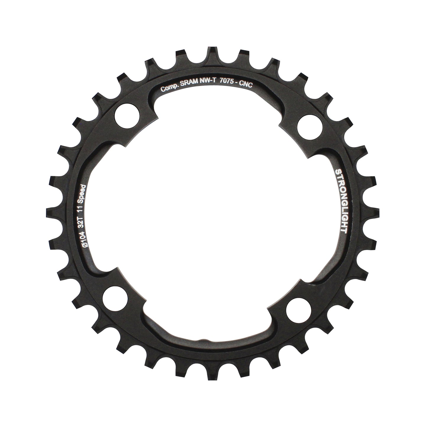 Plateau VTT 4 bras Stronglight D104 pour SRAM XO1 mono 32D 11V NW