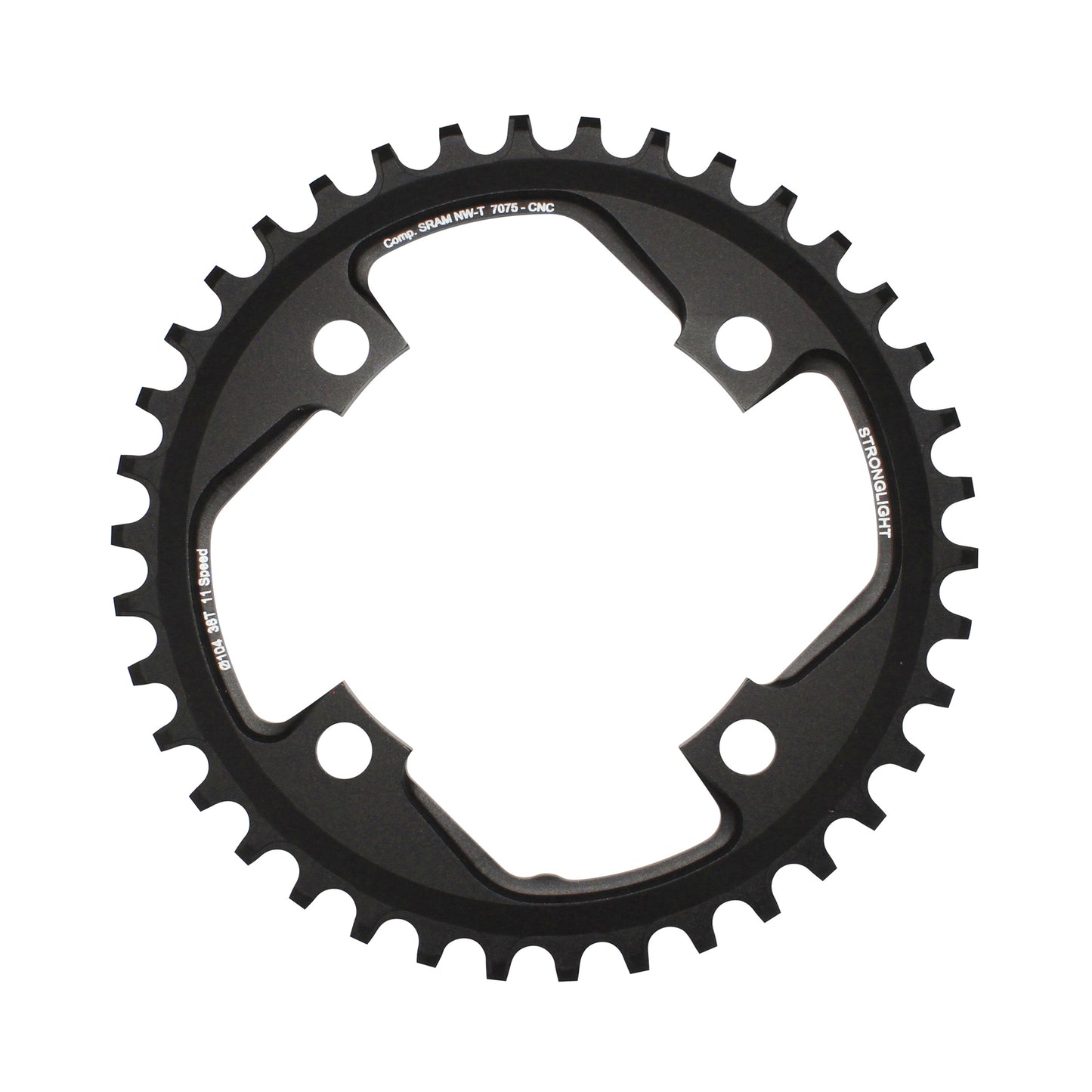Plateau VTT 4 bras Stronglight D104 pour SRAM XO1 mono 38D 11V NW