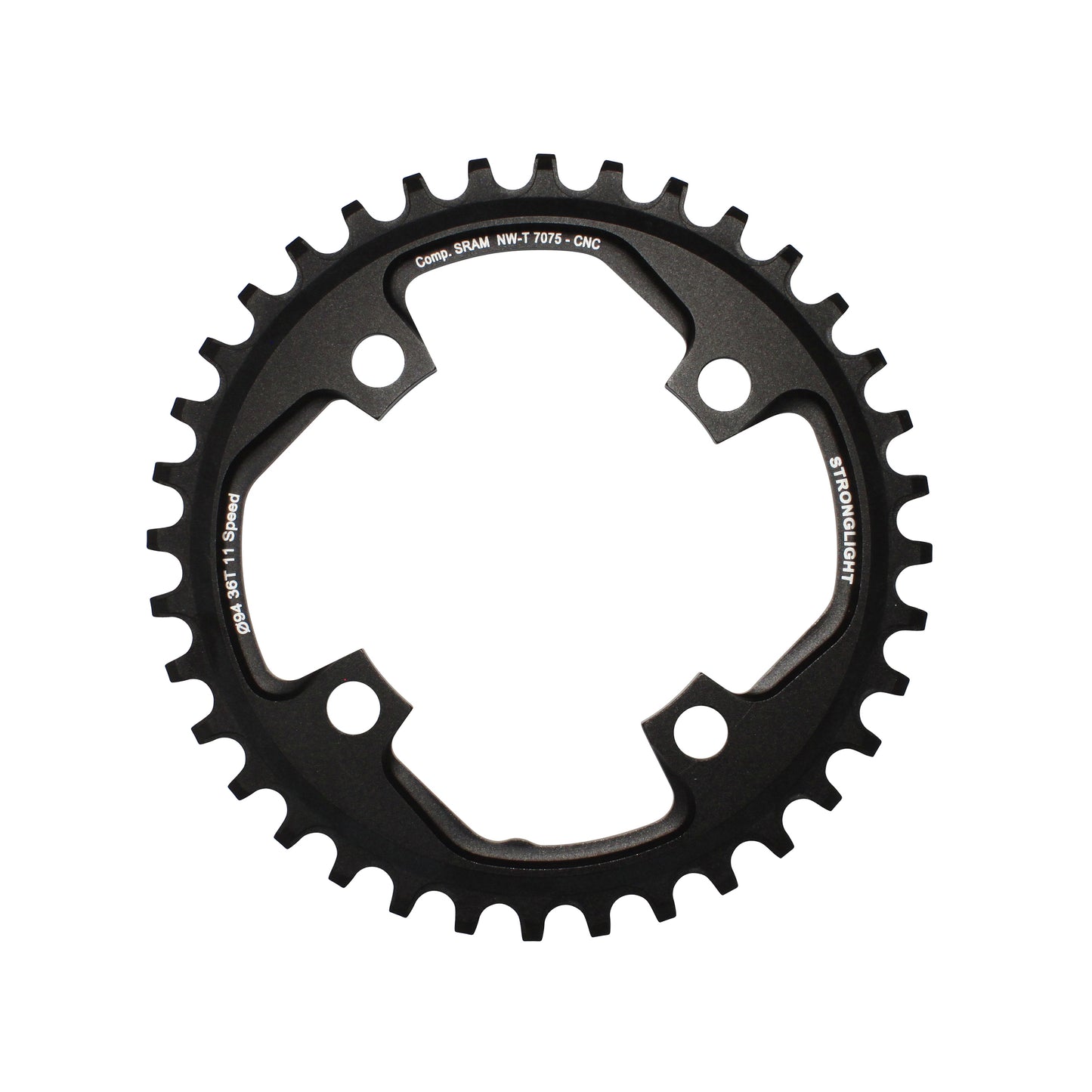 Plateau VTT 4 bras Stronglight D94 pour SRAM X01 mono 36D 11V NW