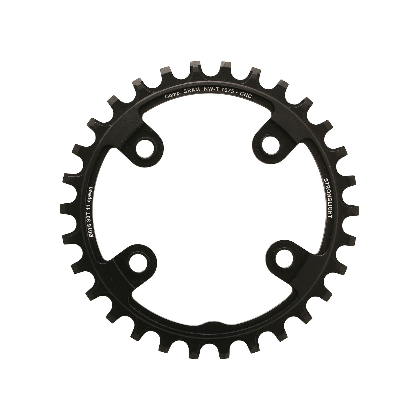 Plateau VTT 4 bras Stronglight D76 pour SRAM XX1 mono 30D 11V NW
