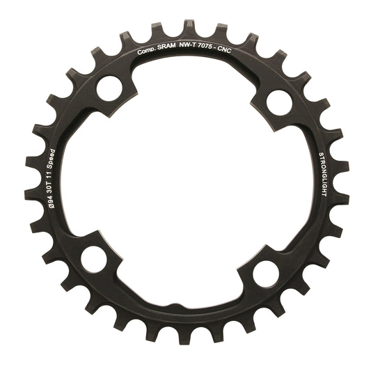 Plateau VTT 4 bras Stronglight D94 pour SRAM X01 mono 30D 11V NW