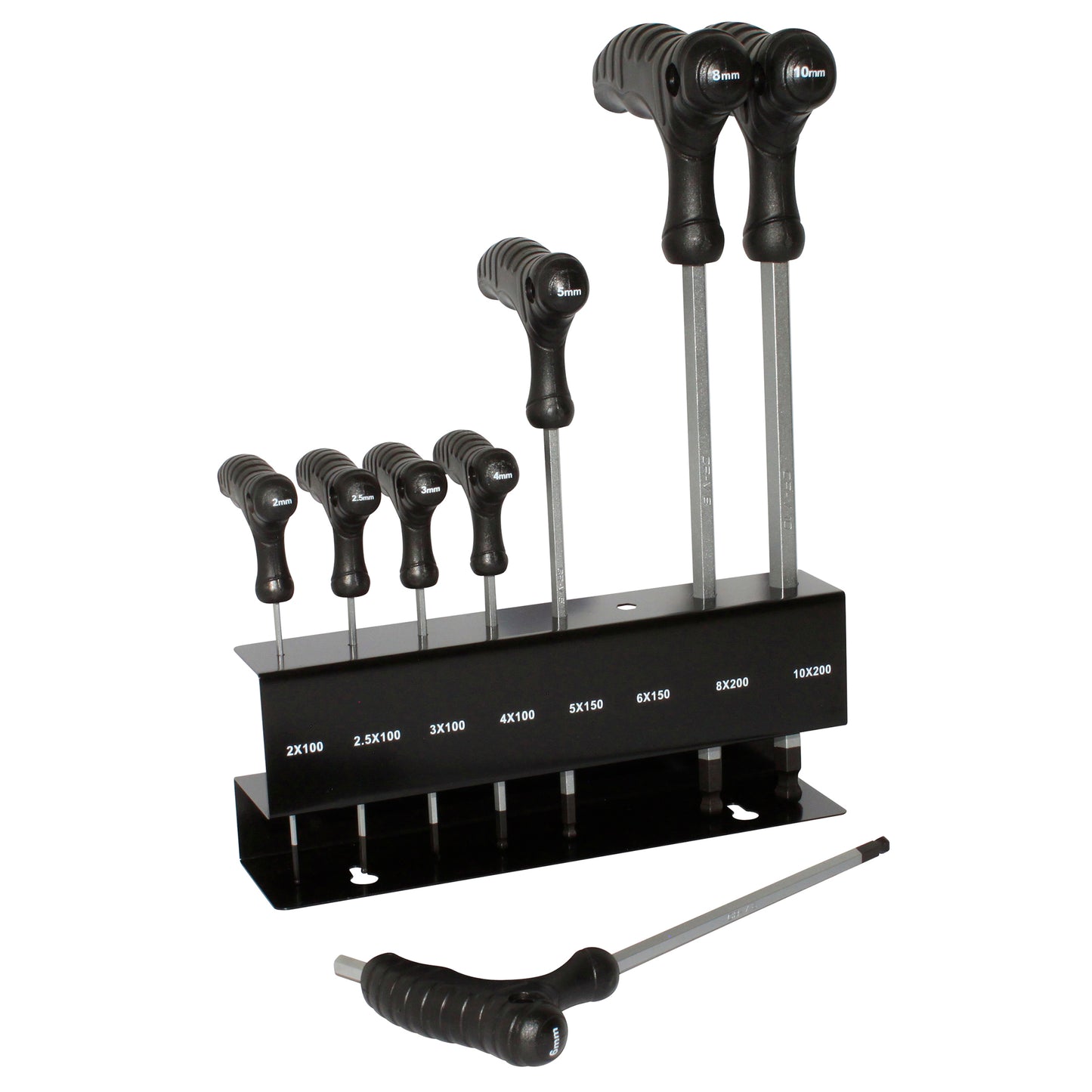 PCP T-Handle Ball End Allen Key Set 2 to 10 mm