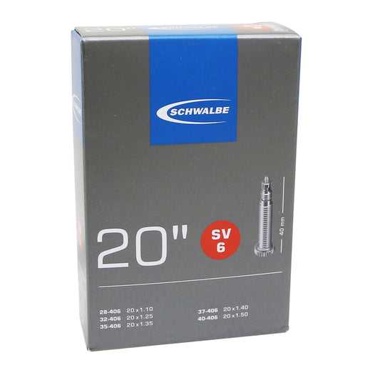 Chambre à air vélo 20 x 1 1-8 Schwalbe valve presta (28-406 à 40-406) (sv6)