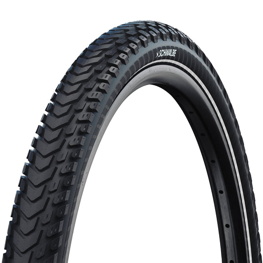 Urban Hybrid Bike Tire 700 X 35 Schwalbe Marathon Mondial TR (37-622) 5mm Puncture Protection Reflex Sidewall