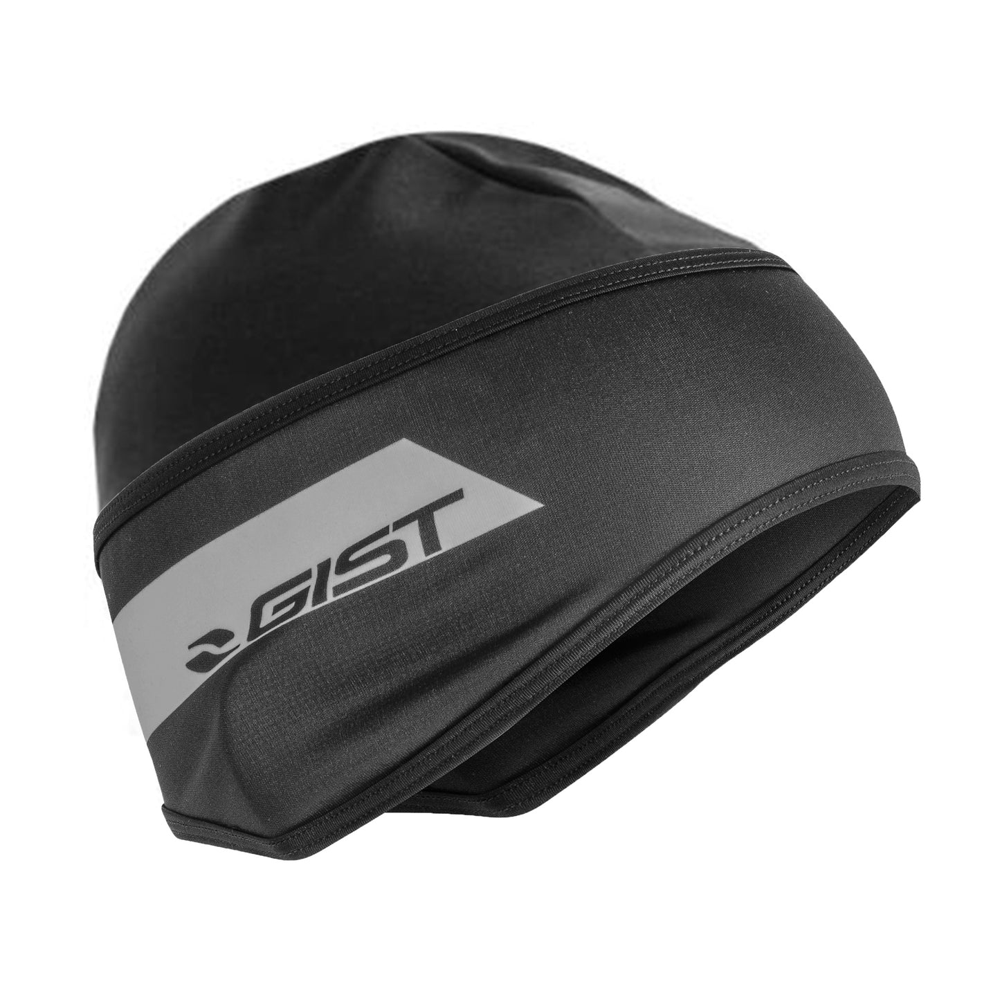 Winter under-helmet in Windtex and Super Roubaix, black with grey Gist trim (5492)
