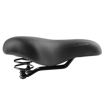 Selle Newton City Gray Line femme gel noir 265x184
