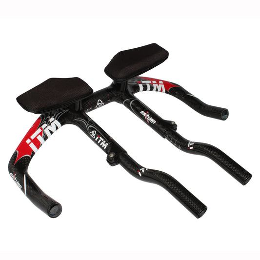 Time trial handlebar with Itm saturn carbon black 31.8 extension