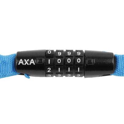 Antivol vélo chaîne à combinaison Axa rigid code diam 3.5 mm l1.20m bleu - sécurité niveau 3