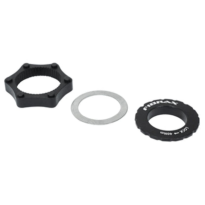 Fibrax Centerlock to 6-bolt disc brake adapter for all 12/15mm axles and standards