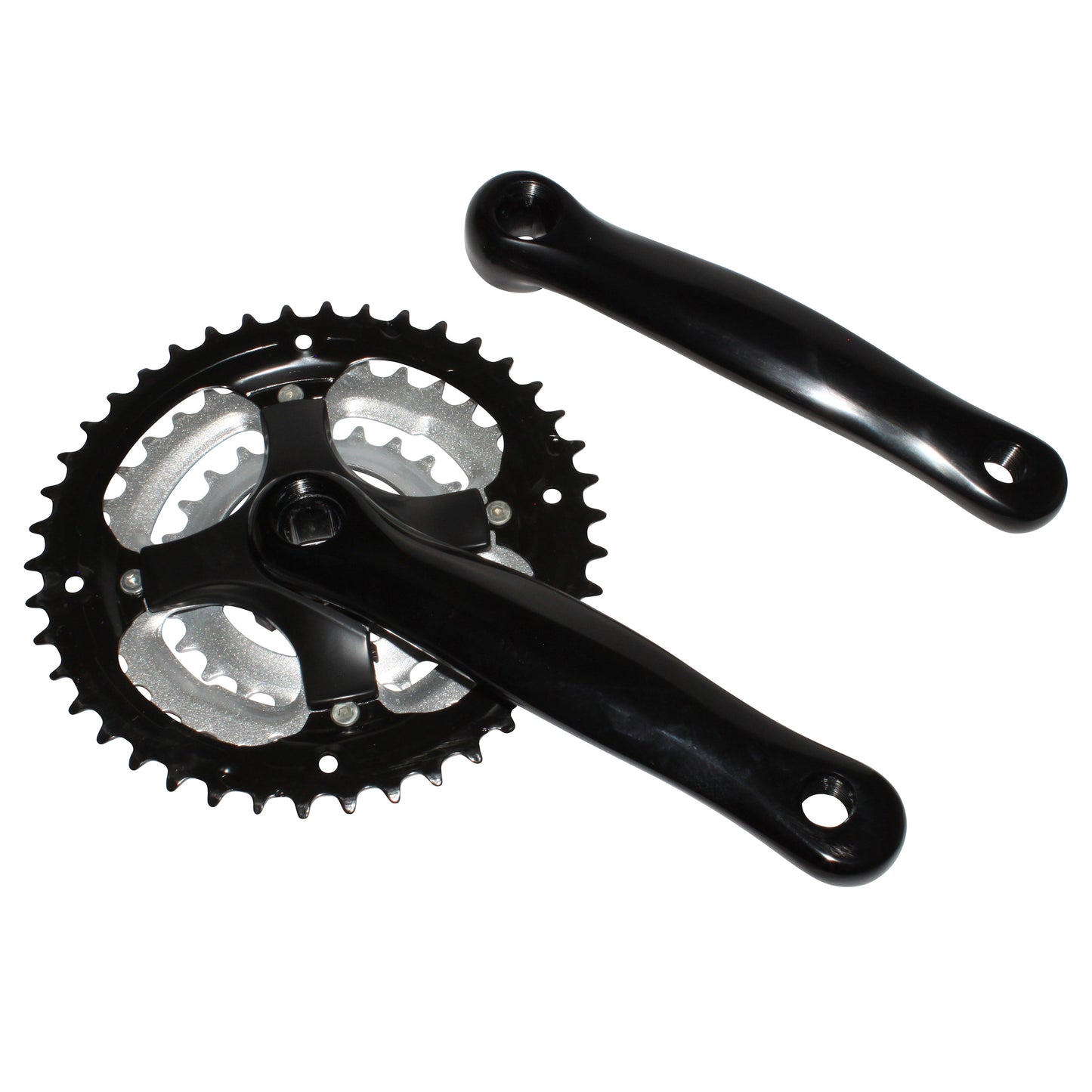 PCP MTB crankset black aluminum 170 42x34x24