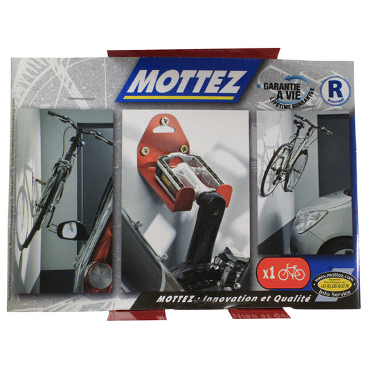 Mottez Wall-mounted Bike Rack Pedal Fixation 1 Bike
