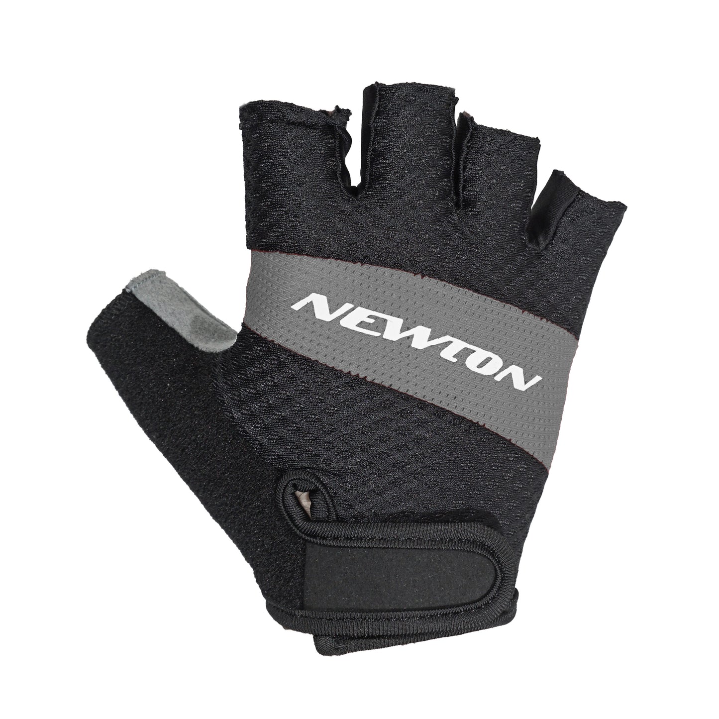 Gants vélo court Newton Tech gris / noir