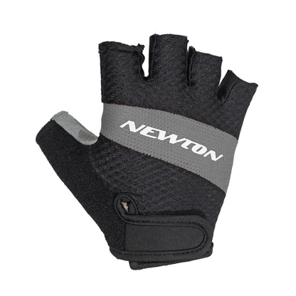 Gants vélo court Newton Tech gris / noir