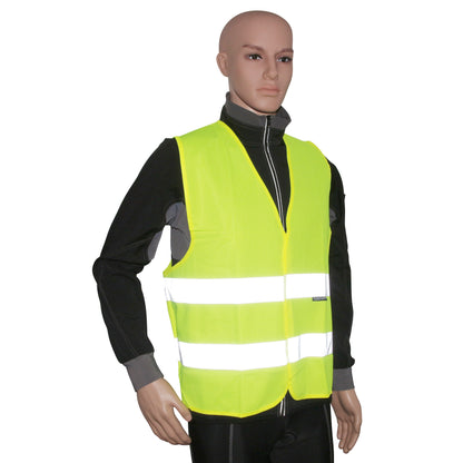 Yellow reflective adult safety vest