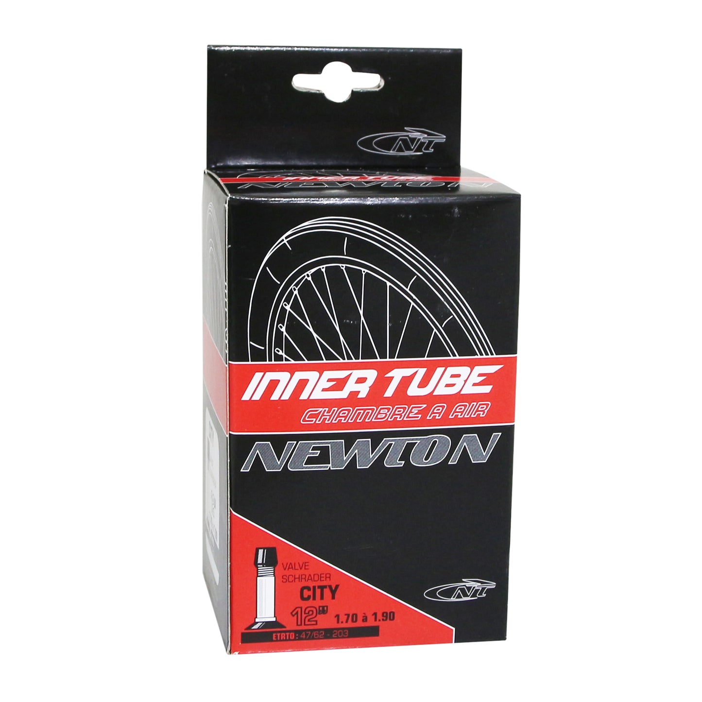 Bicycle Inner Tube 12 1-2 x 2 1-4 Newton Standard Valve