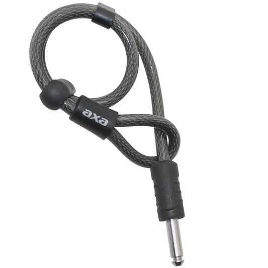 Antivol vélo câble à bouclé Axa RLS pour fer à cheval plug câble diam 10mm l1.15m profondeur plug 35mm diam 10mm