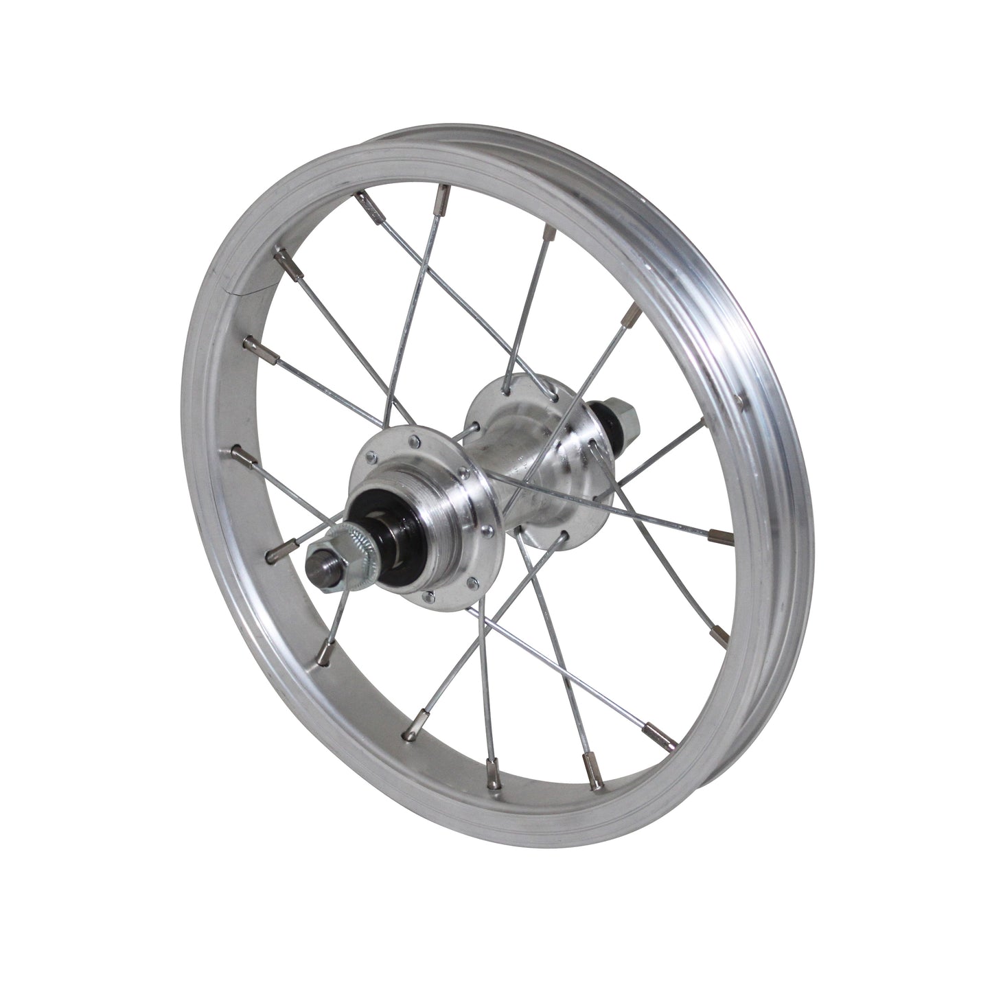 Roue PCP city patin 12" arrière jante alu axe plein roue libre 1V