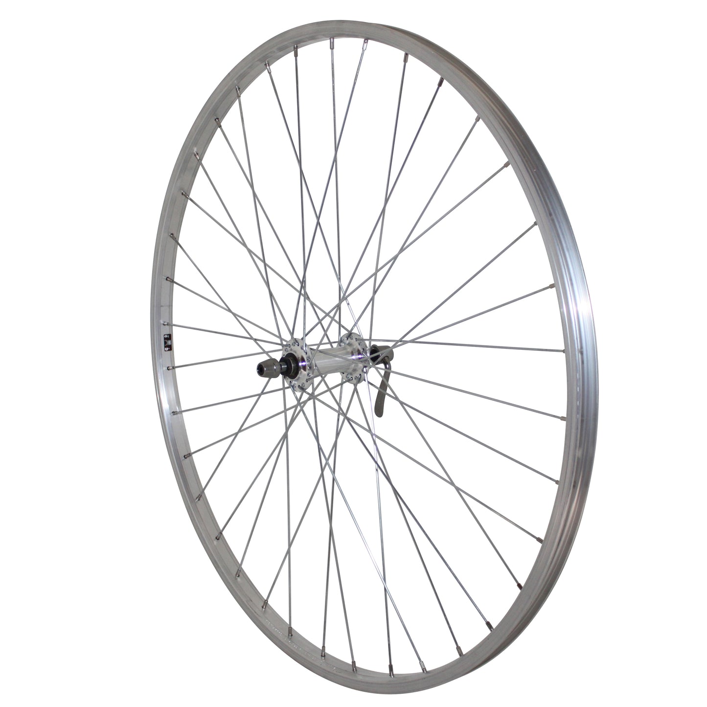 Roue VTC Velox patin blocage 700x35 alu avant moyeu alu
