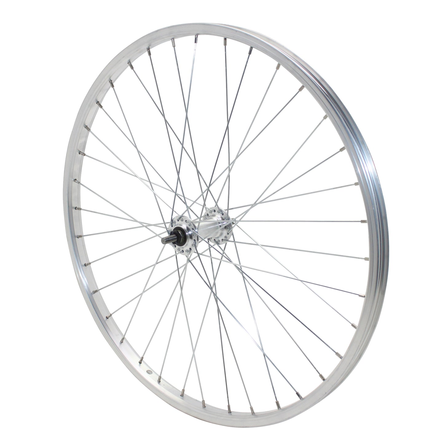 Roue VTT Velox patin 24" alu avant axe plein
