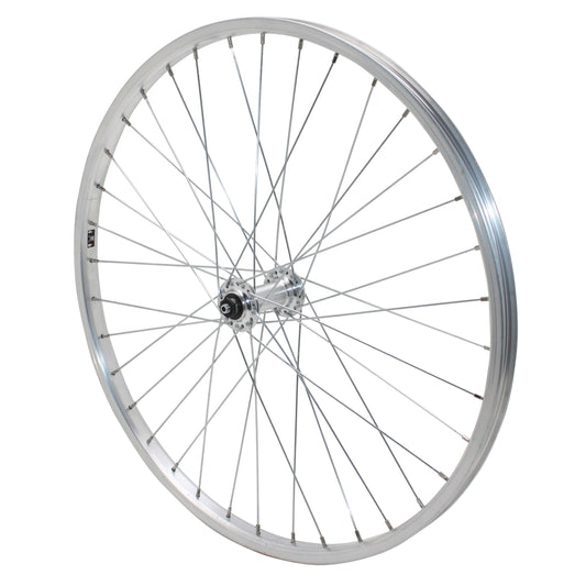 Roue VTT Velox patin blocage 24" alu avant moyeu alu