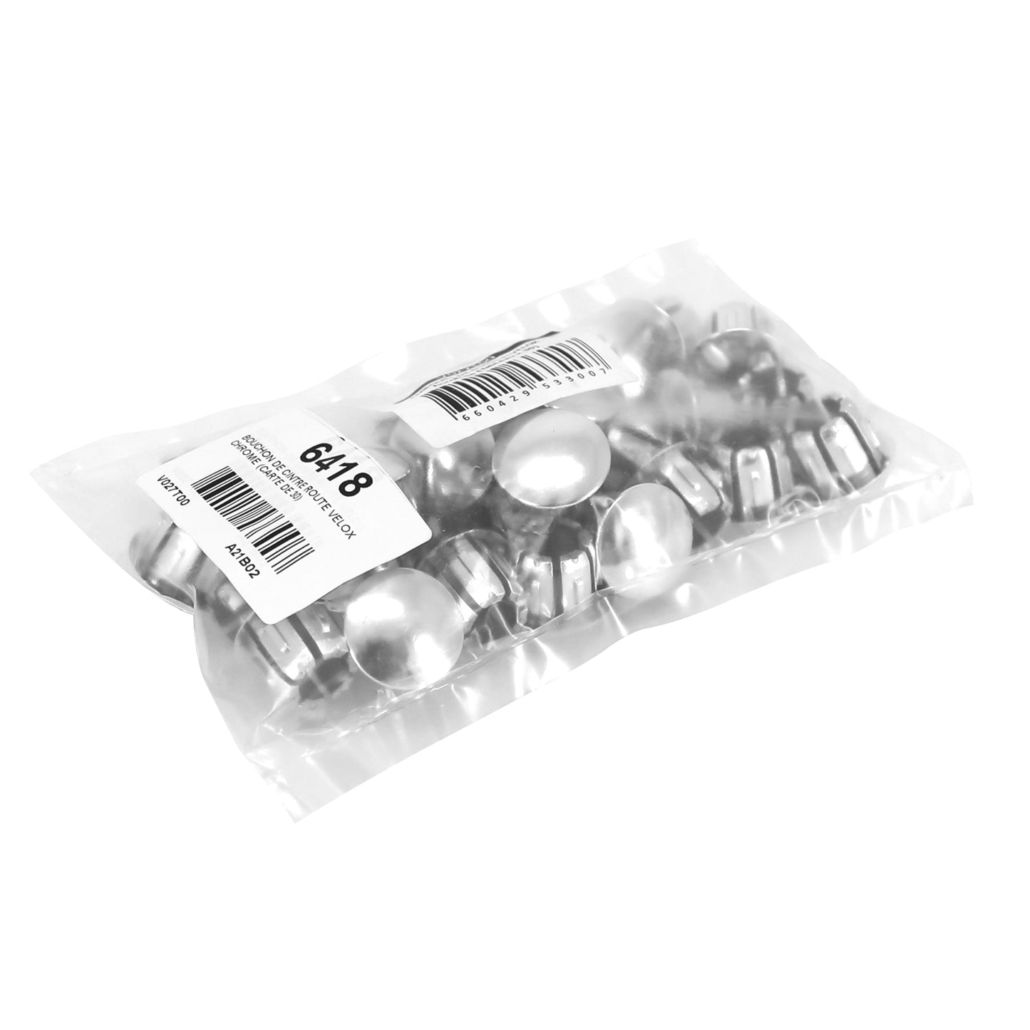 Bouchon cintre route VELOX chrome carte 30