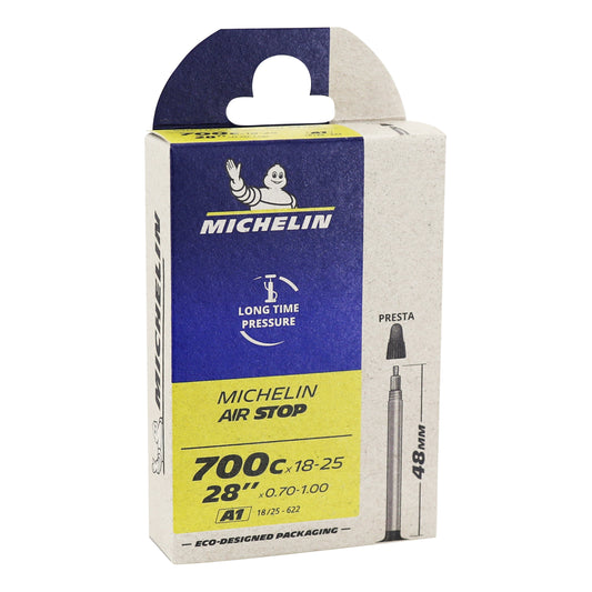 Chambre à air vélo 700 x 18-25 Michelin a1 valve presta 48mm 95g