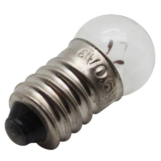 Ampoule-lampe vélo 6v 0,6w standard e10 g14 blanc à visser lampe vélo feu arrière boite de 10 PCP