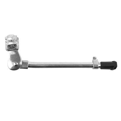 Béquille vélo latérale avec plaque Newton 20-28" réglable alu argent