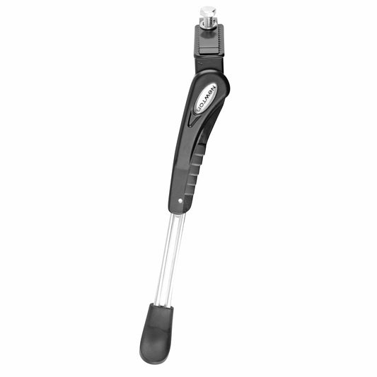 Newton 26-28" reinforced adjustable aluminum black-silver side bicycle kickstand with plate