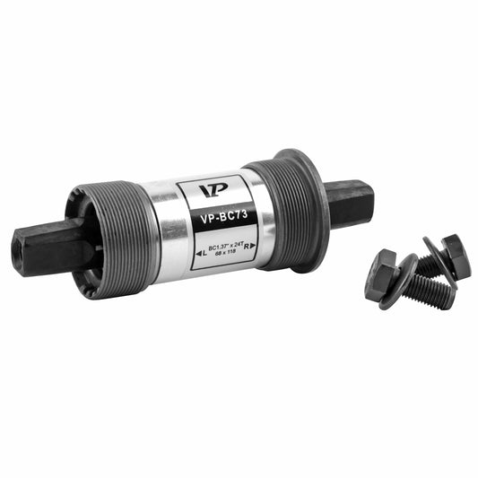 Boîtier pédalier Newton carré alu à roulement 118mm (boîte de 68) filetage anglais - bsc - 1,37x24